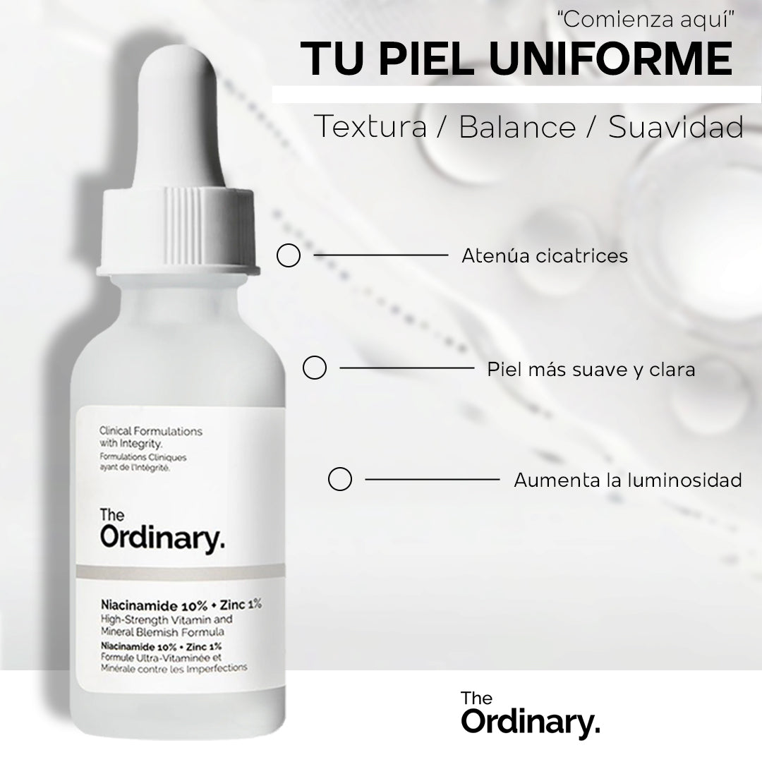 THE ORDINARY™ NIACINAMIDA 10% + ACIDO HIALURONICO 2%