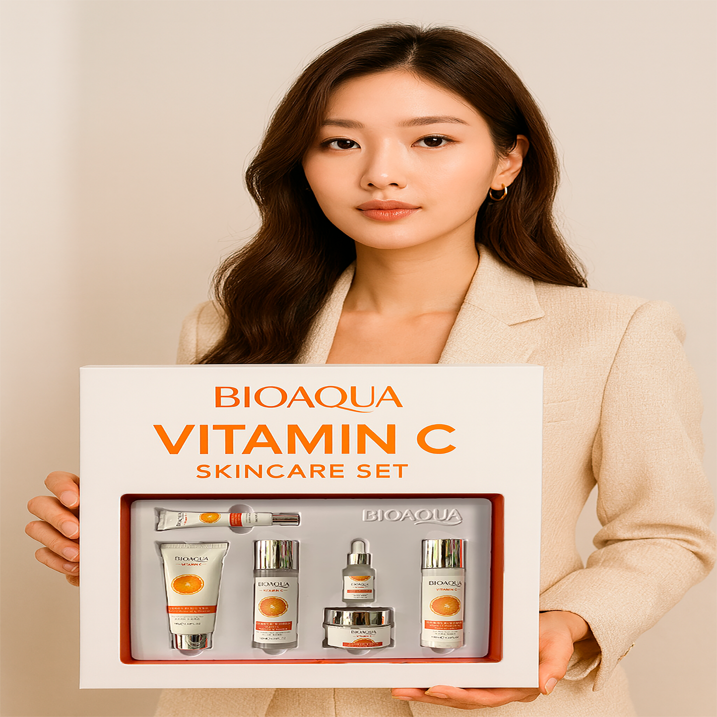 KIT DE LUJO | VITAMINA C BIOAQUA™ | CAJA DE LUJO CON 6 PRODUCTOS