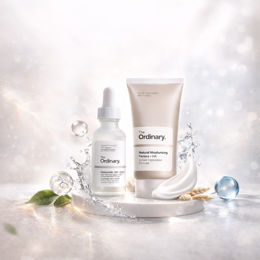 KIT THE ORDINARY NIACINAMIDE 10% AND ZINC 1% + NATURAL MOISTURIZING 100ML