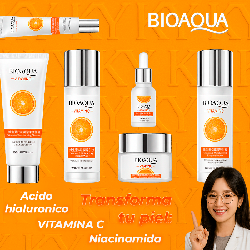 KIT DE LUJO | VITAMINA C BIOAQUA™  | CAJA DE LUJO CON 6 PRODUCTOS