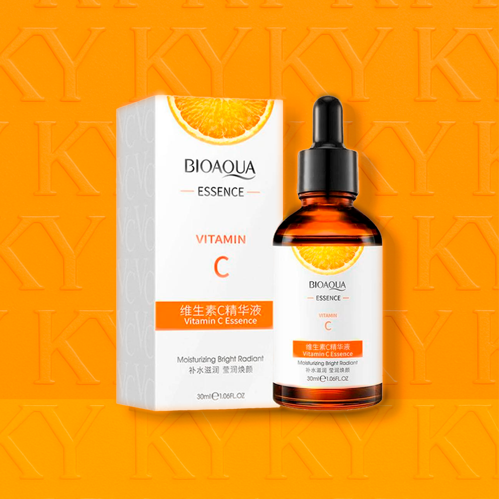 SERUM FACIAL BIOAQUA™ CON VITAMINA C | HIDRATACION & LUMINOCIDAD